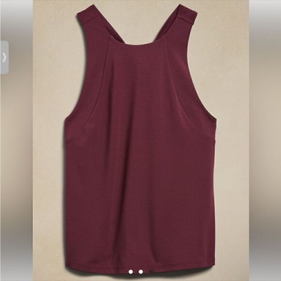 BANANA REPUBLIC PONTE TWIST-BACK TOP - Picture 2 of 7